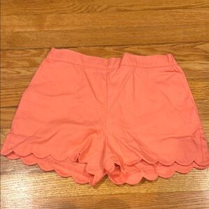 Kids Coral Scalloped Shorts